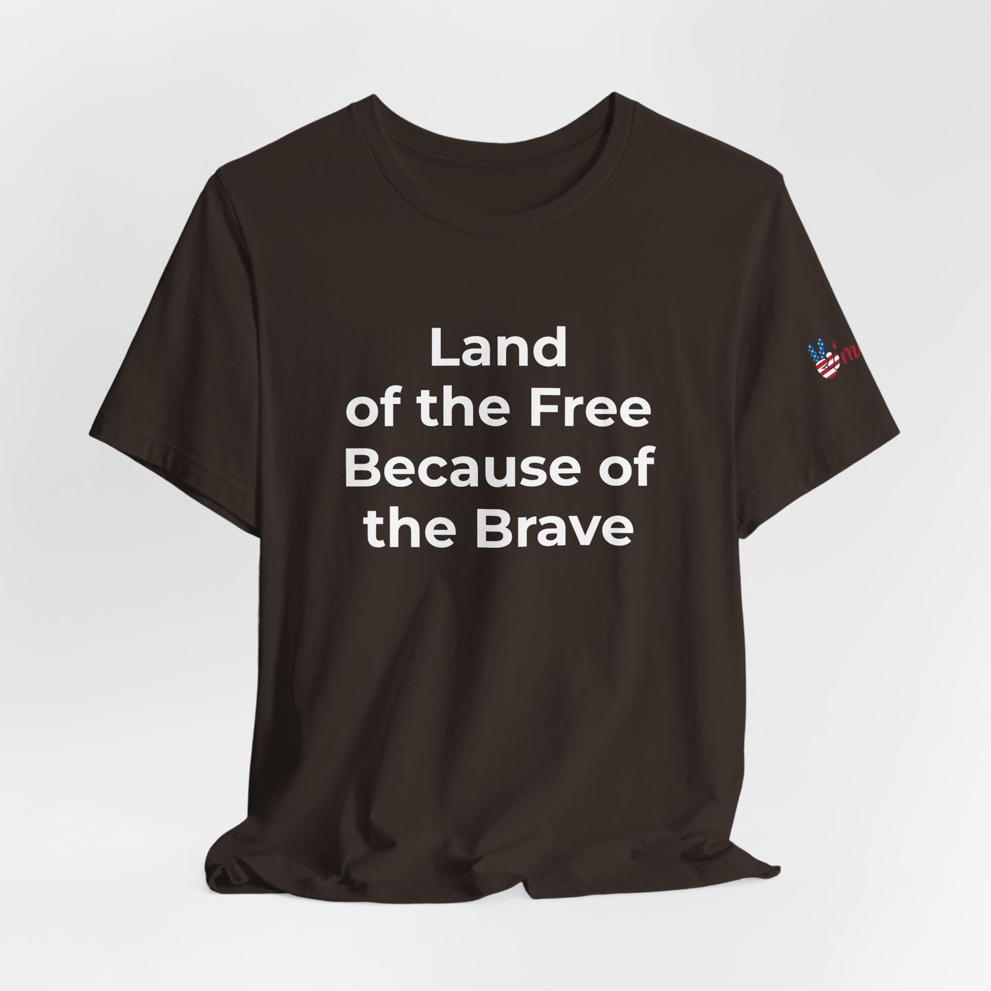 Veterans T-Shirt - Land of the Free Because of the Brave - Wear What You Stand For Products