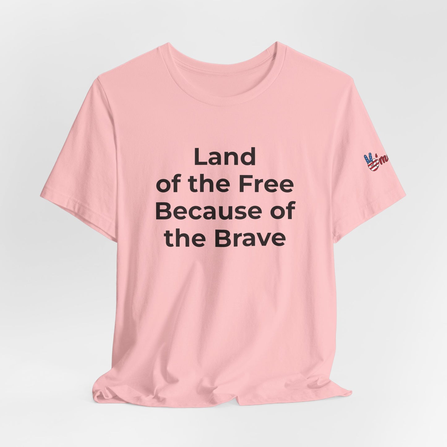 Veterans T-Shirt - Land of the Free Because of the Brave - Wear What You Stand For Products