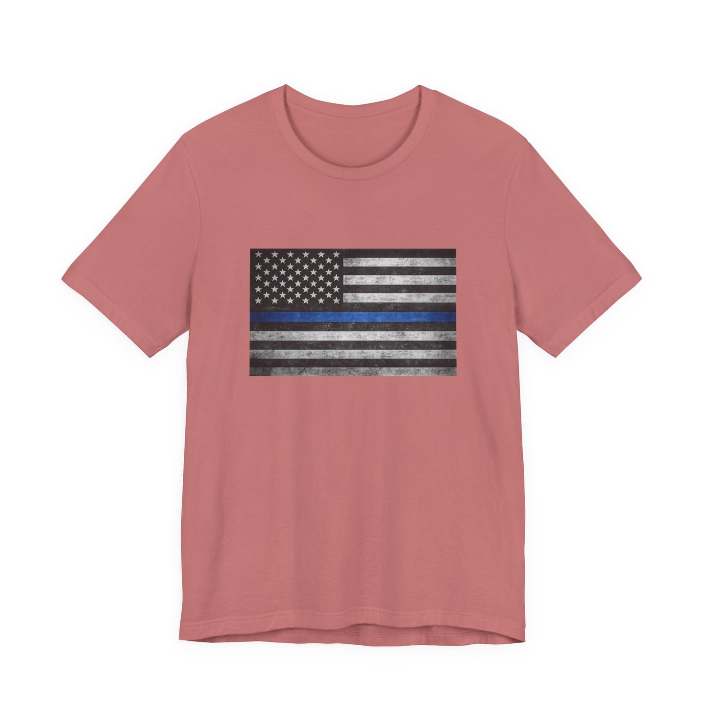 First Responders T-Shirt - Blue Line Flag - Wear What You Stand For Products
