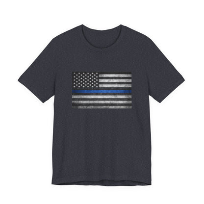 First Responders T-Shirt - Blue Line Flag - Wear What You Stand For Products