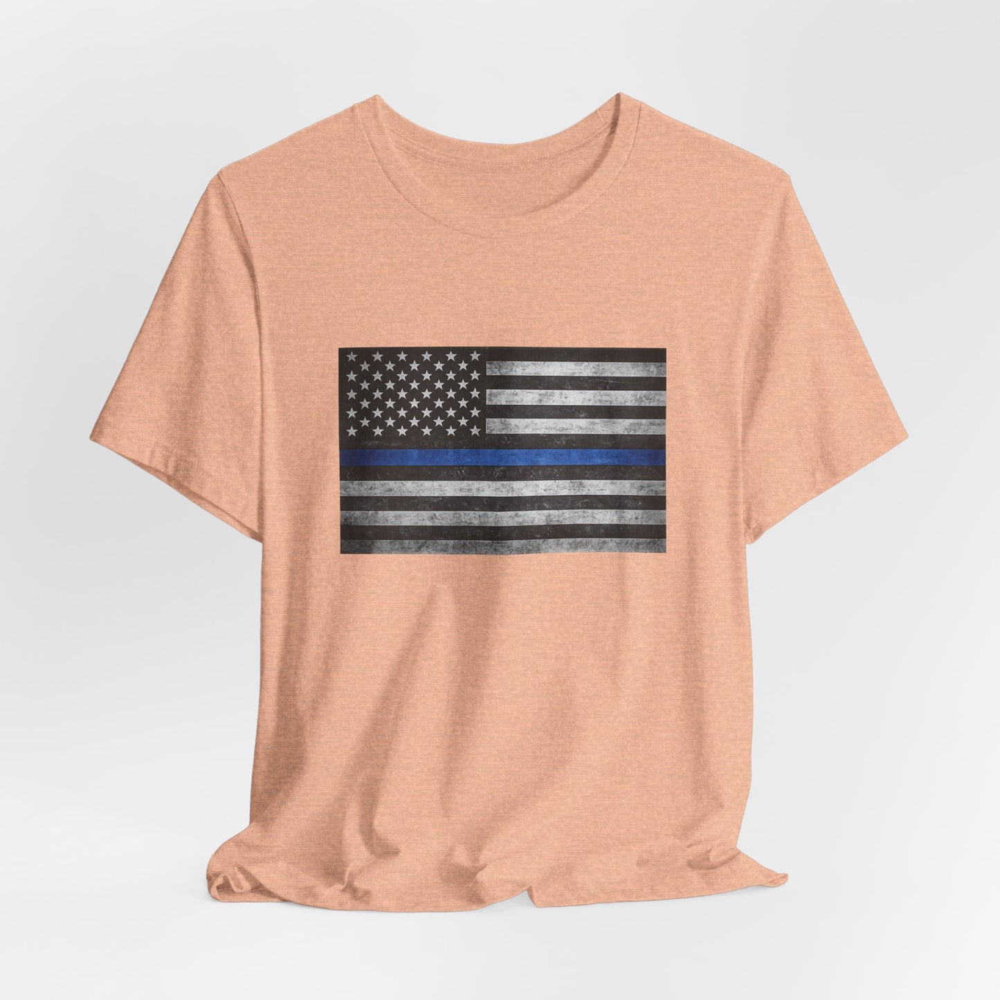First Responders T-Shirt - Blue Line Flag - Wear What You Stand For Products