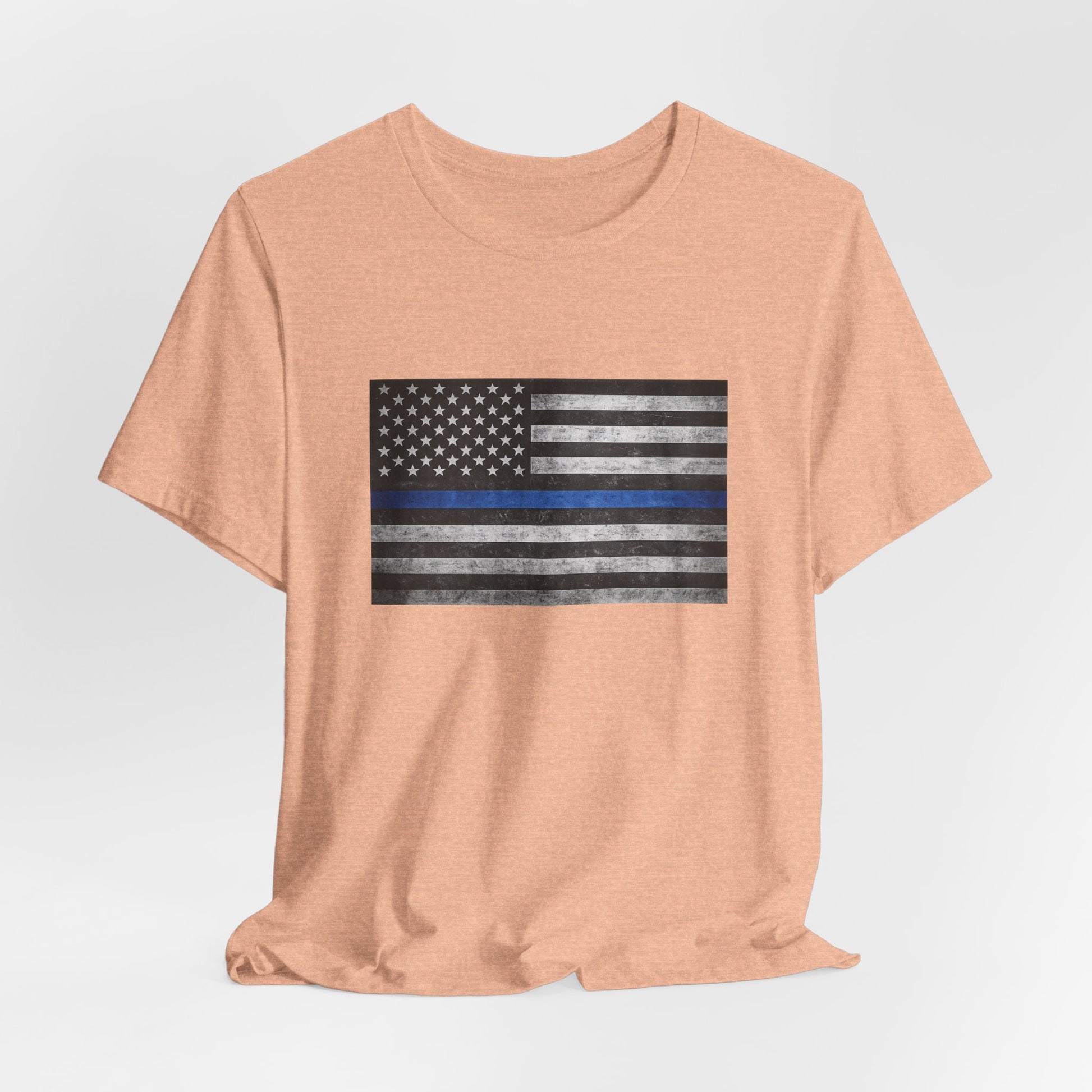 First Responders T-Shirt - Blue Line Flag - Wear What You Stand For Products