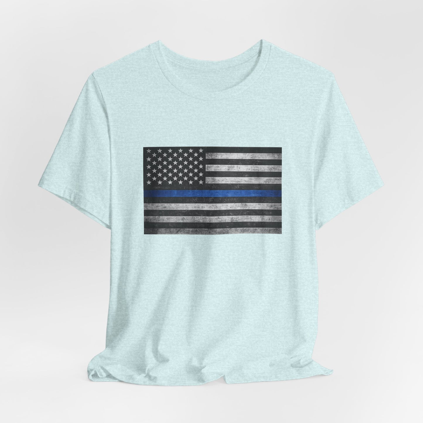 First Responders T-Shirt - Blue Line Flag - Wear What You Stand For Products