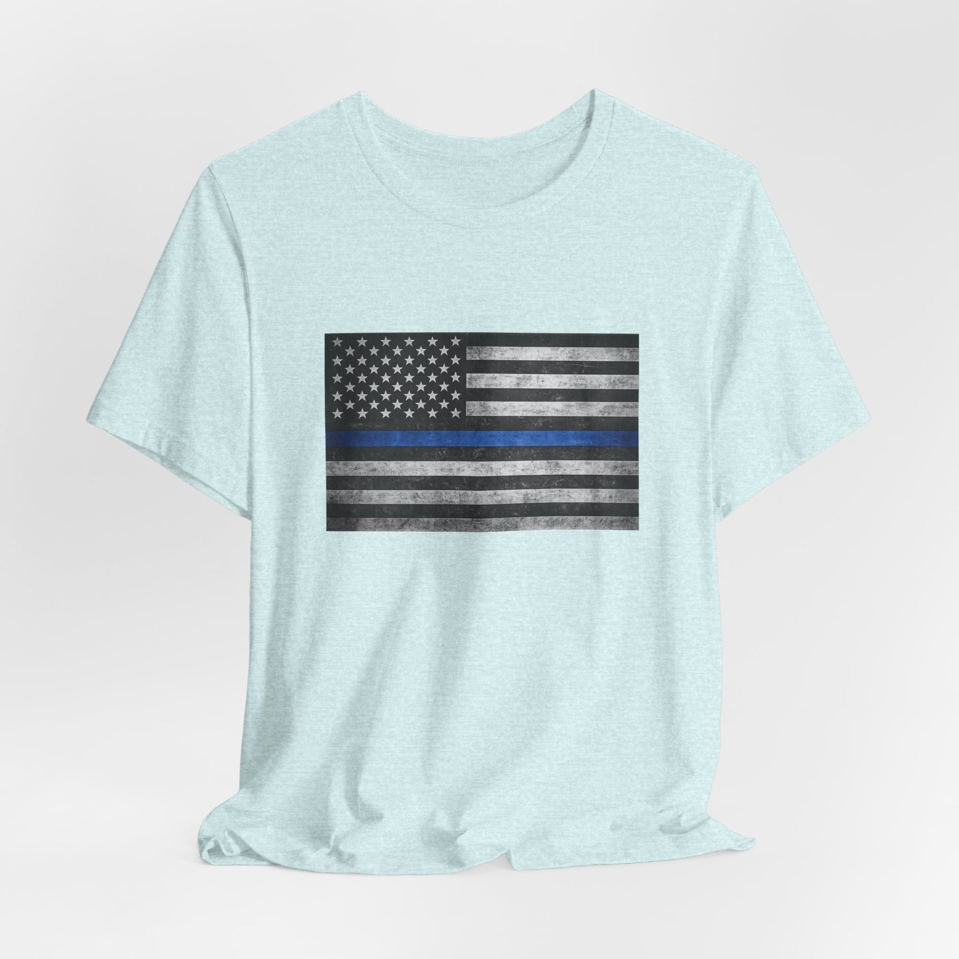 First Responders T-Shirt - Blue Line Flag - Wear What You Stand For Products