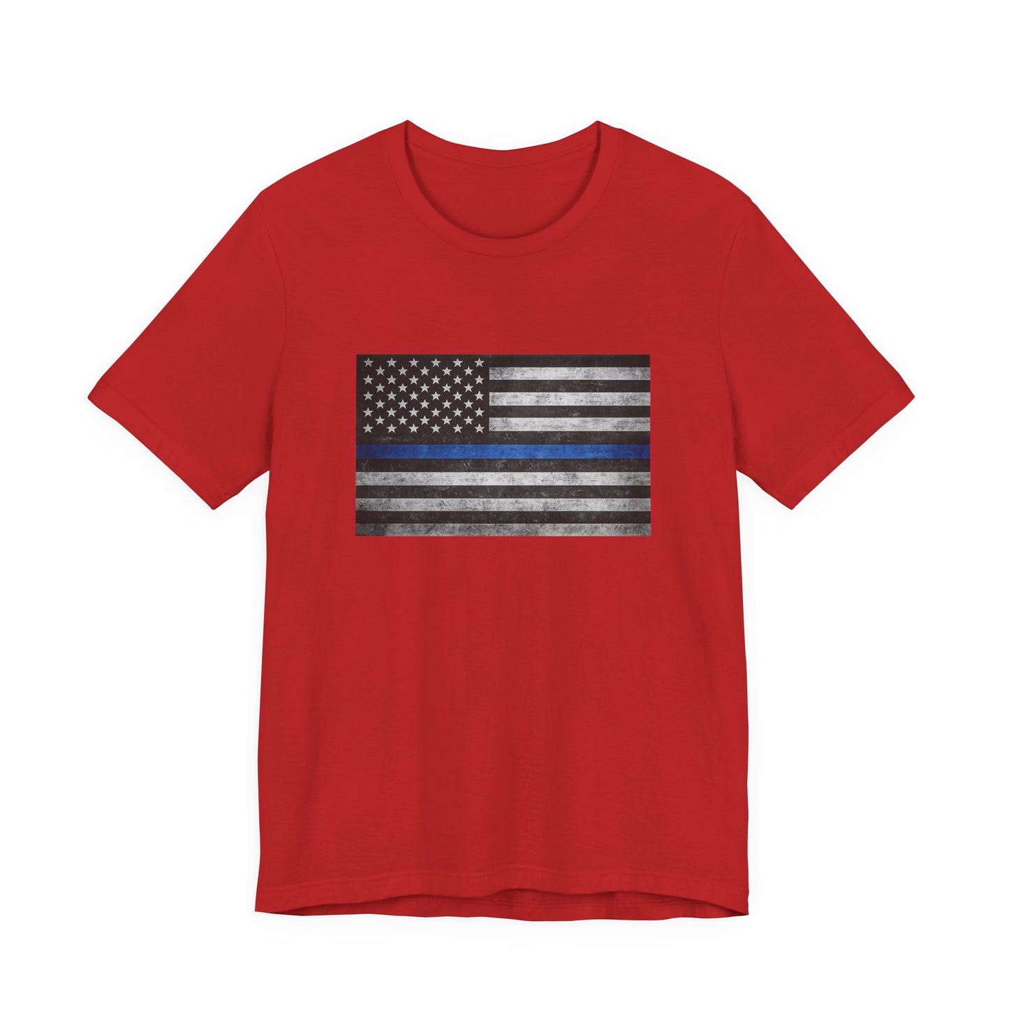 First Responders T-Shirt - Blue Line Flag - Wear What You Stand For Products