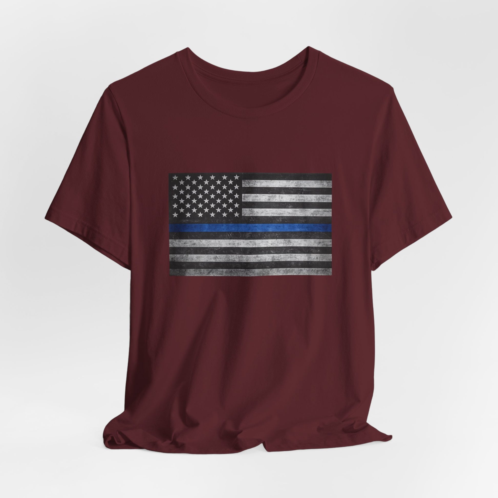 First Responders T-Shirt - Blue Line Flag - Wear What You Stand For Products