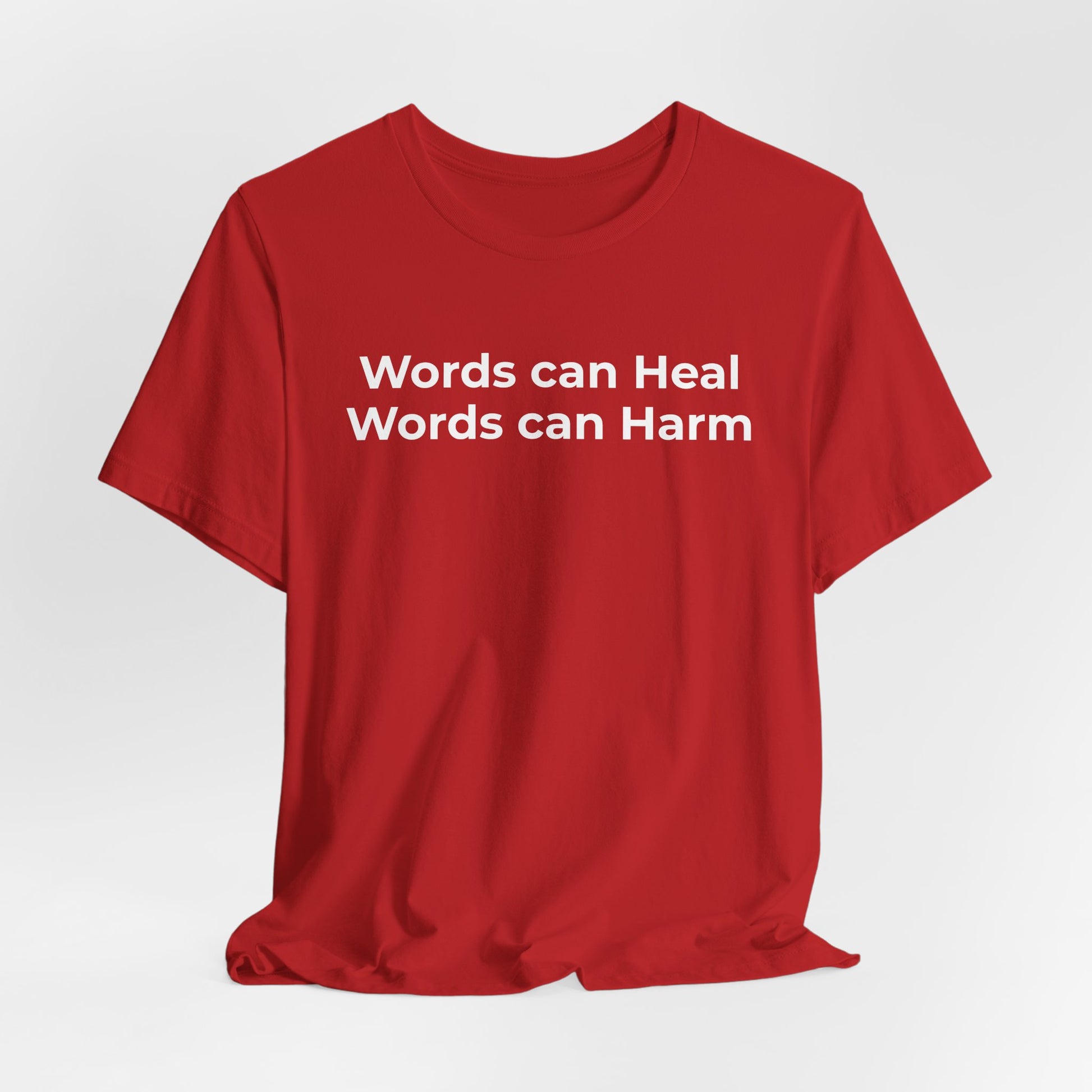 Anti-Bullying T-shirt - Words Can Heal Words Can Harm - Wear What You Stand For Products
