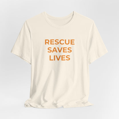 Pet Rescues T-Shirt Rescue Saves Lives - Wear What You Stand For Products