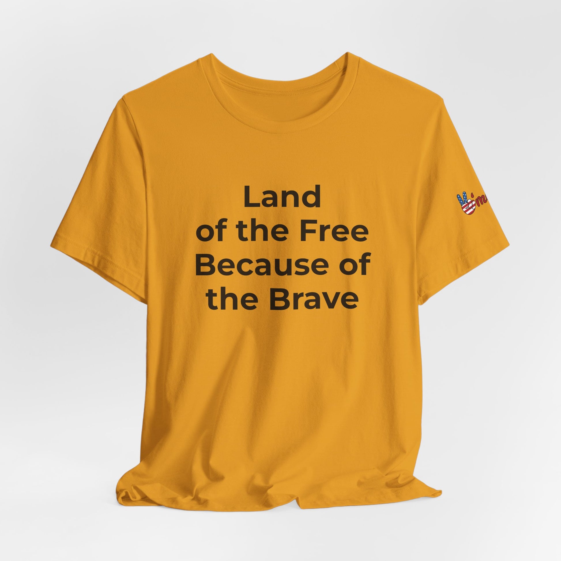 Veterans T-Shirt - Land of the Free Because of the Brave - Wear What You Stand For Products